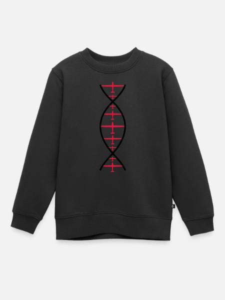 dna planeur - Sweat Premium enfant bio - noir