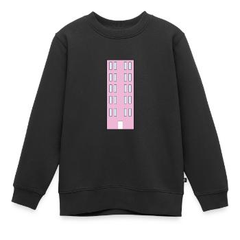 Tour Appartements Maison - Sweat Premium enfant bio - noir - Devant - AI Model Kid Female (0cm)