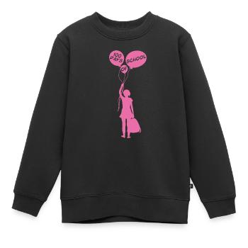 Joyeuse fête de célébration de l’école des 100 jours - Sweat Premium enfant bio - noir - Devant - AI Model Kid Female (0cm)