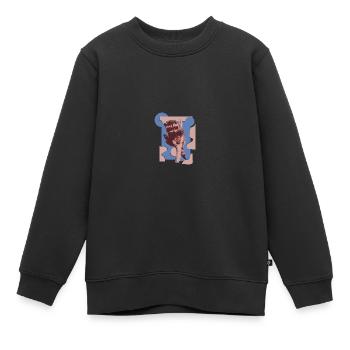 Wildtiere - Kinder Premium Organic Sweatshirt - Schwarz - Vorne - AI Model Kid Female (0cm)