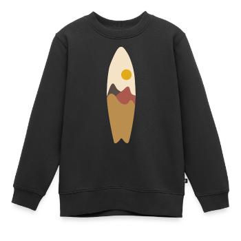 Surf - Sweat Premium enfant bio - noir - Devant - AI Model Kid Female (0cm)