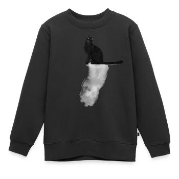 Große Träume - Kinder Premium Organic Sweatshirt - Schwarz - Vorne - AI Model Kid Female (0cm)