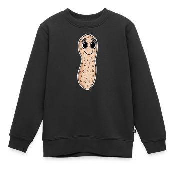 Erdnuss - Kinder Premium Organic Sweatshirt - Schwarz - Vorne - AI Model Kid Female (0cm)