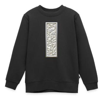 I, lettre, lettre I, initiale, initiale I, monogramme, - Sweat Premium enfant bio - noir - Devant - AI Model Kid Female (0cm)