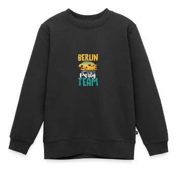 L’équipe du parti berlinois - Sweat Premium enfant bio - noir - Devant - AI Model Kid Female (0cm)