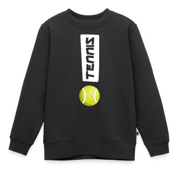 tennis tennismatch tennisball tennisplatz - Kinder Premium Organic Sweatshirt - Schwarz - Vorne - AI Model Kid Female (0cm)