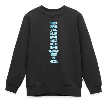 Braunschweig Allemagne City Font Skyline - Sweat Premium enfant bio - noir - Devant - AI Model Kid Female (0cm)