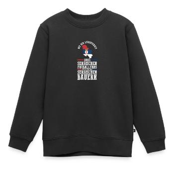 Serbe Serbe Serbie - Sweat Premium enfant bio - noir - Devant - AI Model Kid Female (0cm)