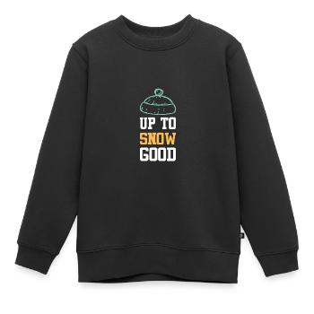 Citation de snowboarder - Sweat Premium enfant bio - noir - Devant - AI Model Kid Female (0cm)