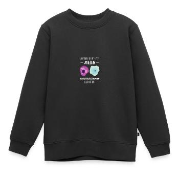 Zytologie und Zellen - Kinder Premium Organic Sweatshirt - Schwarz - Vorne - AI Model Kid Female (0cm)