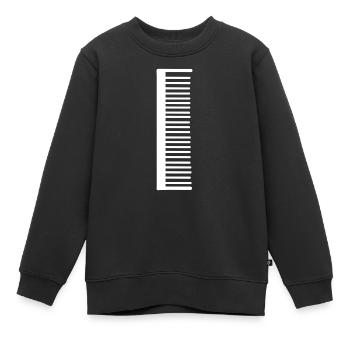 Cosuce ciseaux cheveux coiffeur pesaille - Sweat Premium enfant bio - noir - Devant - AI Model Kid Female (0cm)