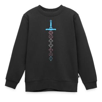 Transgender Schwert - Kinder Premium Organic Sweatshirt - Schwarz - Vorne - AI Model Kid Female (0cm)
