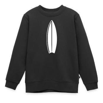 Surfbrett surfen Surfer Geschenk  - Kinder Premium Organic Sweatshirt - Schwarz - Vorne - AI Model Kid Female (0cm)
