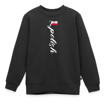 Polen - Kinder Premium Organic Sweatshirt - Schwarz - Vorne - AI Model Kid Female (0cm)
