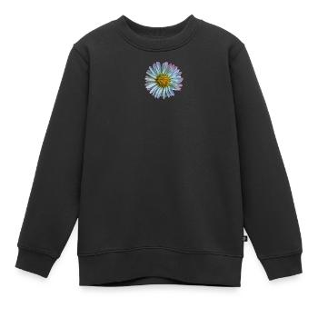 Pâquerette - Sweat Premium enfant bio - noir - Devant - AI Model Kid Female (0cm)
