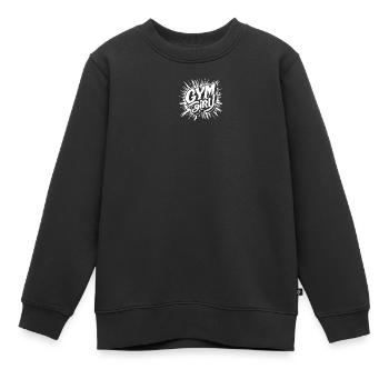 Fille de la salle de sport - blanche - Sweat Premium enfant bio - noir - Devant - AI Model Kid Female (0cm)