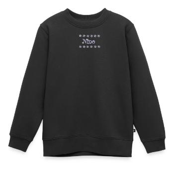Nino Lavendel und Spitze - Kinder Premium Organic Sweatshirt - Schwarz - Vorne - AI Model Kid Female (0cm)