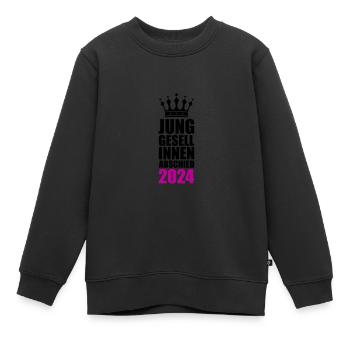 Junggesellinnenabschied 2024 - Kinder Premium Organic Sweatshirt - Schwarz - Vorne - AI Model Kid Female (0cm)