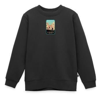 Falaises emblématiques de l'Algarve: Vue originale - Sweat Premium enfant bio - noir - Devant - AI Model Kid Female (0cm)