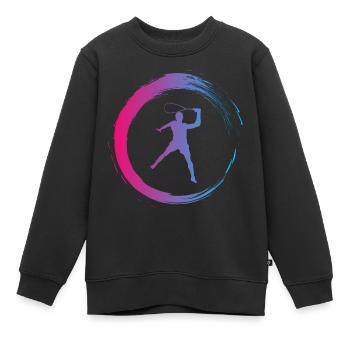 Squash - Kinder Premium Organic Sweatshirt - Schwarz - Vorne - AI Model Kid Female (0cm)