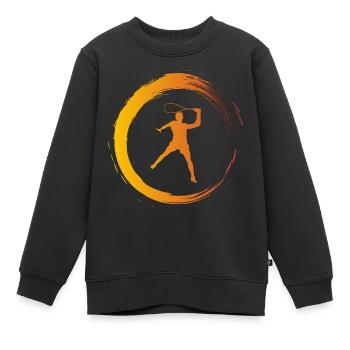 Squash - Kinder Premium Organic Sweatshirt - Schwarz - Vorne - AI Model Kid Female (0cm)