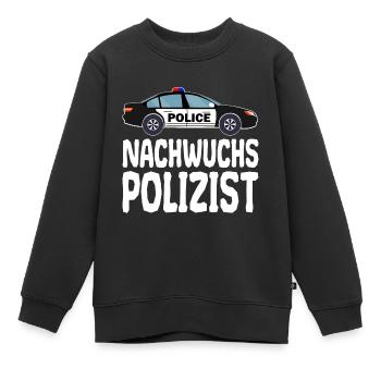 Nachwuchs Polizist Polizei Polizeiauto für Kinder - Kinder Premium Organic Sweatshirt - Schwarz - Vorne - AI Model Kid Female (0cm)