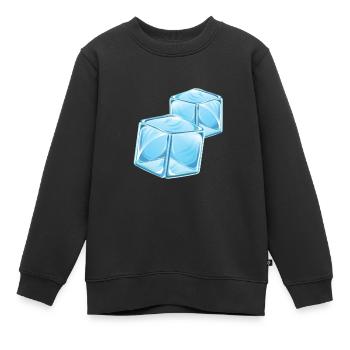 Eiswürfel Ice Cubes - Kinder Premium Organic Sweatshirt - Schwarz - Vorne - AI Model Kid Female (0cm)