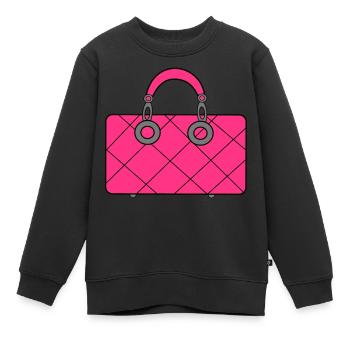 My Handbag Luxury Handbag - Kids Premium Organic Sweatshirt - black - Front - AI Model Kid Female (0cm)