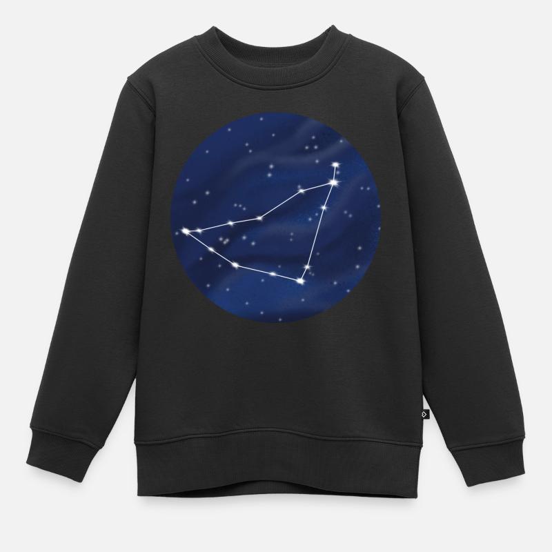 Signe du zodiaque de la constellation du Capricorne - Sweat Premium enfant bio - noir