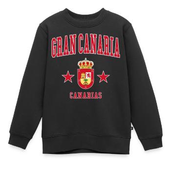 Gran Canaria - Kinder Premium Organic Sweatshirt - Schwarz - Vorne - AI Model Kid Female (0cm)
