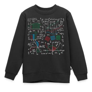 Enthusiast für mathematische Formeln - Kinder Premium Organic Sweatshirt - Schwarz - Vorne - AI Model Kid Female (0cm)