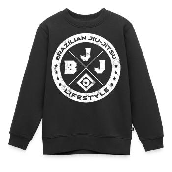 Brazilian Jiu-Jitsu - Kinder Premium Organic Sweatshirt - Schwarz - Vorne - AI Model Kid Female (0cm)