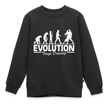 Tango danse évolution de la danse drôle pour couple de danse - Sweat Premium enfant bio - noir - Devant - AI Model Kid Female (0cm)