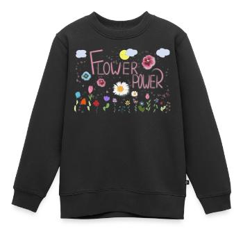 Spring is coming - Kinder Premium Organic Sweatshirt - Schwarz - Vorne - AI Model Kid Female (0cm)