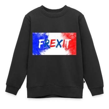 Frexit T-Shirt UPR Patrioten - Kinder Premium Organic Sweatshirt - Schwarz - Vorne - AI Model Kid Female (0cm)
