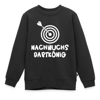 Nachwuchs Dartkönig Dartboard Dart - Kinder Premium Organic Sweatshirt - Schwarz - Vorne - AI Model Kid Female (0cm)