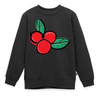 fruits de baies d’airelles - Sweat Premium enfant bio - noir - Devant - AI Model Kid Female (0cm)