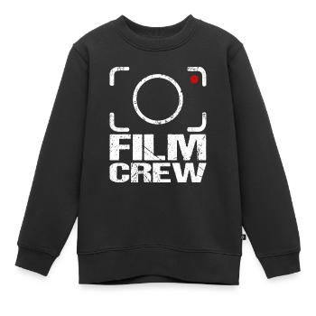 Film Crew Kamera Team für Kameramann Filmemacher - Kinder Premium Organic Sweatshirt - Schwarz - Vorne - AI Model Kid Female (0cm)