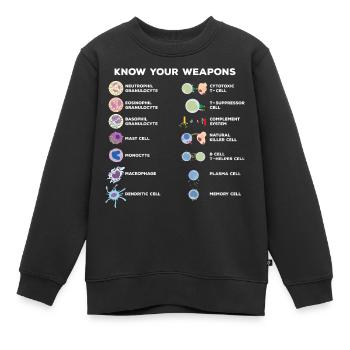Wissenschaft Experimente - Kinder Premium Organic Sweatshirt - Schwarz - Vorne - AI Model Kid Female (0cm)