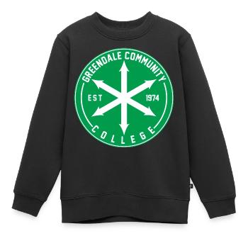 Community-Grafik - Kinder Premium Organic Sweatshirt - Schwarz - Vorne - AI Model Kid Female (0cm)