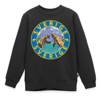 Schweden - Kinder Premium Organic Sweatshirt - Schwarz - Vorne - AI Model Kid Female (0cm)