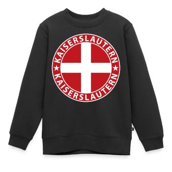 Kaiserslautern - Sweat Premium enfant bio - noir - Devant - AI Model Kid Female (0cm)