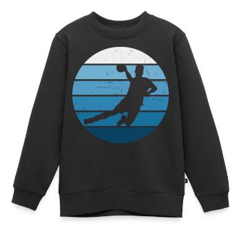 Handball Handball Hommes Handball Handball - Sweat Premium enfant bio - noir - Devant - AI Model Kid Female (0cm)