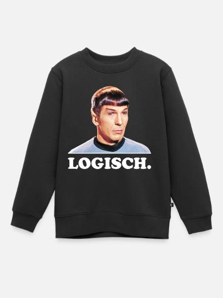 Star Trek Spock Logisch - Kinder Premium Organic Sweatshirt - Schwarz