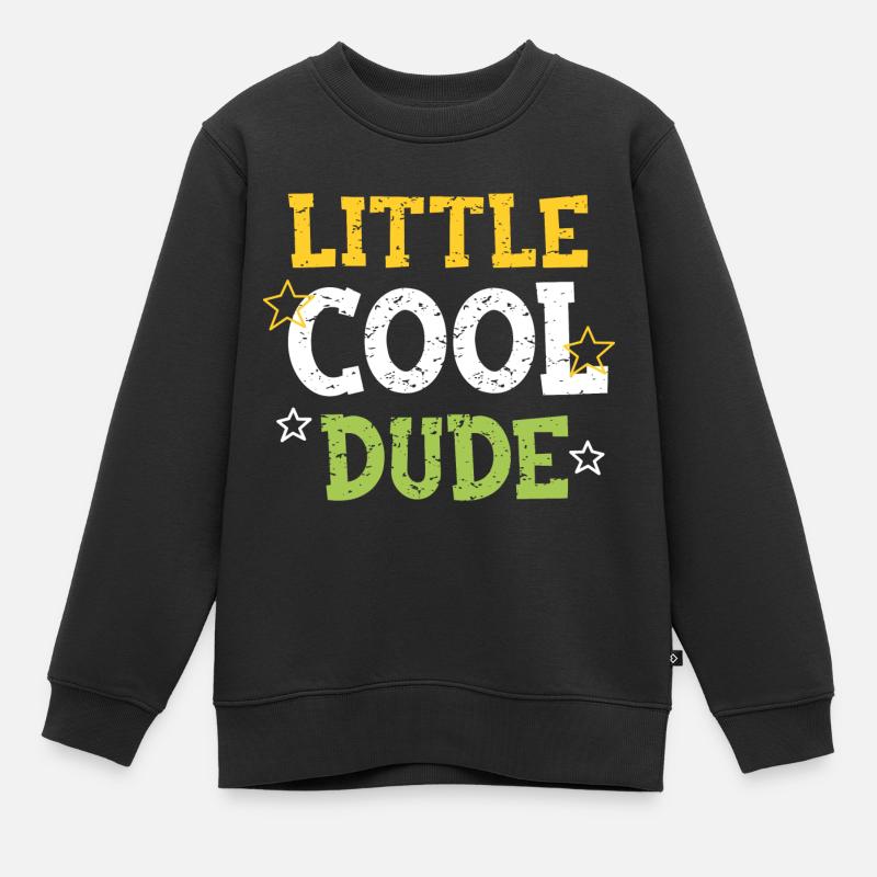 Petit mec cool - Sweat Premium enfant bio - noir