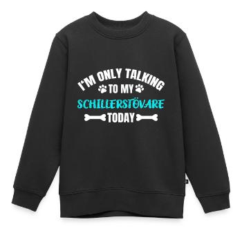 Schillerstövare - Sweat Premium enfant bio - noir - Devant - AI Model Kid Female (0cm)
