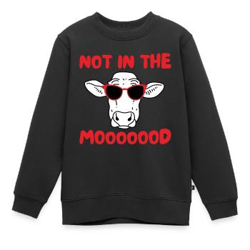 PAS D’HUMEUR - Sweat Premium enfant bio - noir - Devant - AI Model Kid Female (0cm)