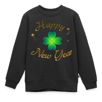 Bonne année ! - Sweat Premium enfant bio - noir - Devant - AI Model Kid Female (0cm)