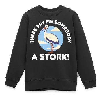 Faites-moi frire une cigogne! - Denglish dit Denglish - Sweat Premium enfant bio - noir - Devant - AI Model Kid Female (0cm)