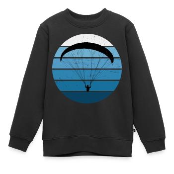 Parapente Parapente Parapente Parapente - Sweat Premium enfant bio - noir - Devant - AI Model Kid Female (0cm)